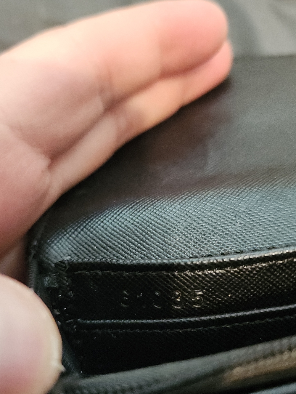 Dior Beige & Black Oblique Canvas And Saffiano 'D'  Long Wallet - Picture 2 of 5